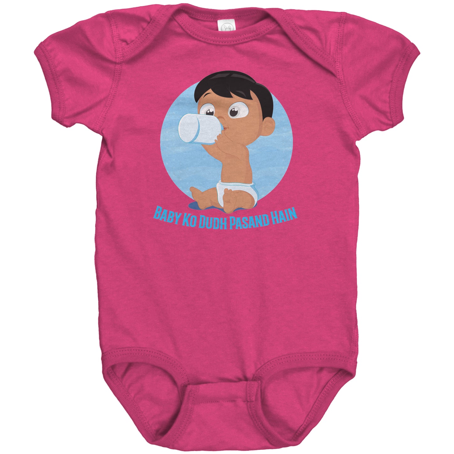 Baby Ko Dudh Pasand Hain Baby Onsies