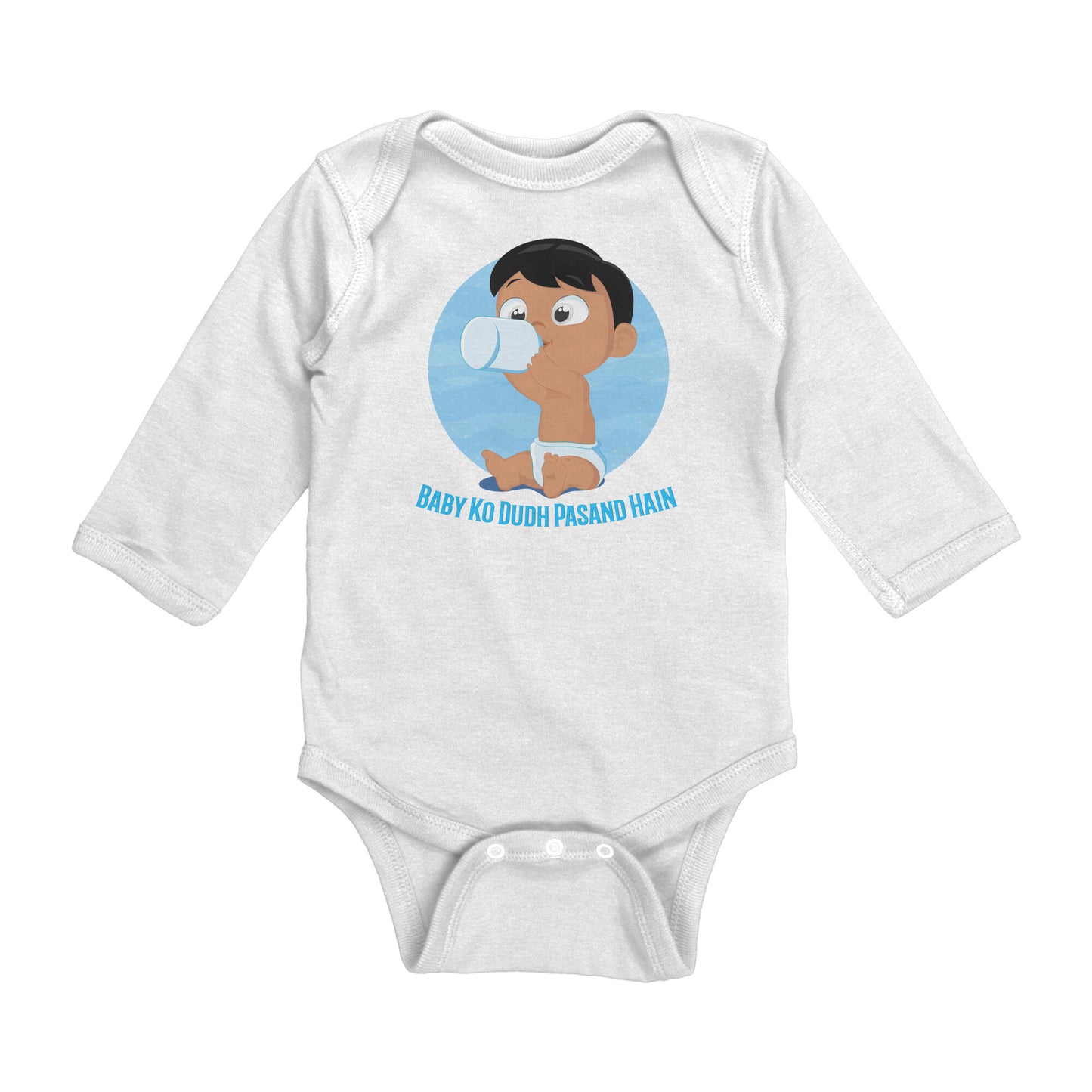 Baby Ko Dudh Pasand Hain Baby Onsies