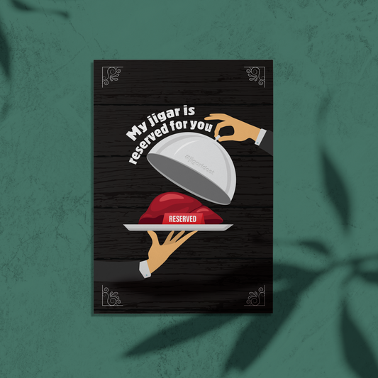 My Jigar is Reserved For You Friendship Card