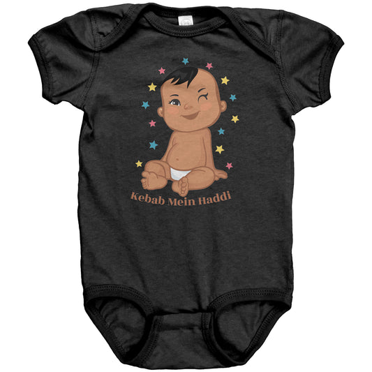 Kebab Mein Haddi Baby Onsies