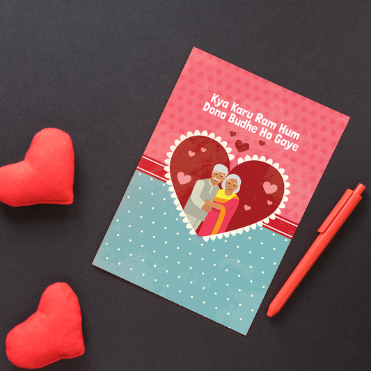 Kya Karu Ram Hum Dono Budhe Ho Gaye Desi Valentine Card